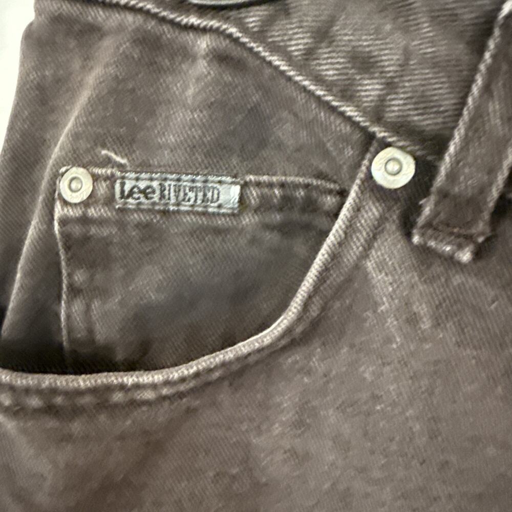 Vintage black denim Riveted by Lee jeans, Size 20 - Picture 2 of 7